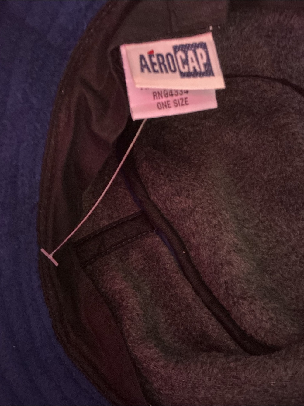 Aeropostale Fleece Bucket Hat Blue One Size NWT 2000s Vintage Y2K - Picture 6 of 13